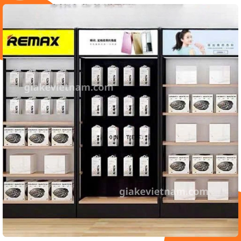 Giá kệ treo phụ kiện điện thoại sắp xếp sản phẩm khoa học