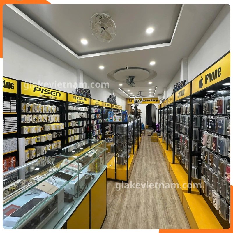 Giá kệ treo phụ kiện điện thoại giải pháp trưng bày hiệu quả