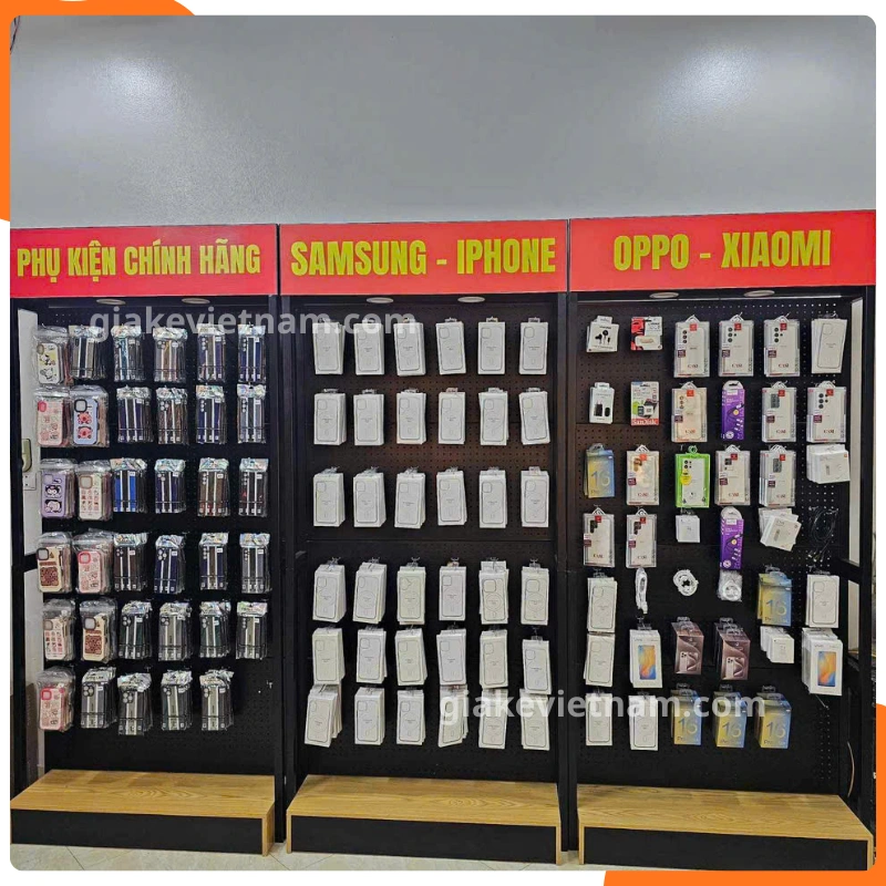 Giá kệ treo phụ kiện điện thoại phù hợp nhiều loại phụ kiện