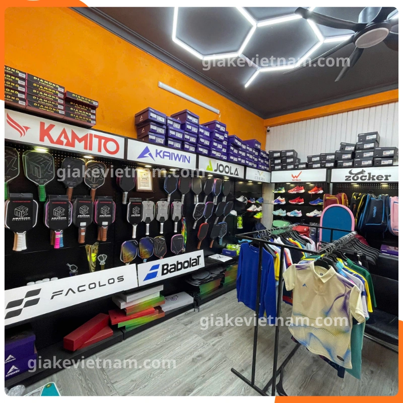 100+ kệ trưng vợt pickleball mới, đẹp, dễ bán hàng