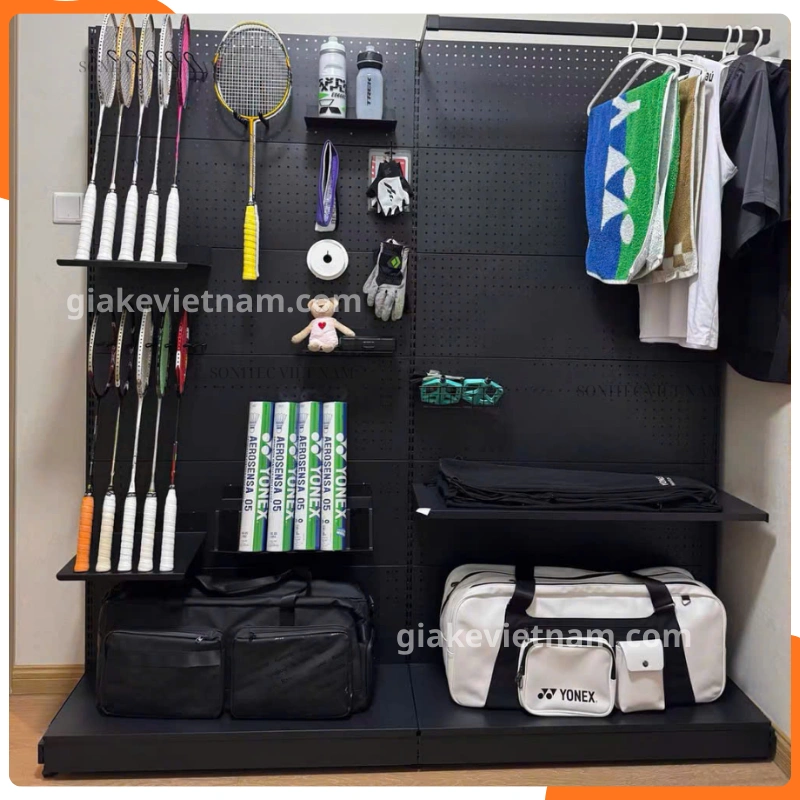Các kiểu kệ treo vợt cầu lông đẹp, giá tốt